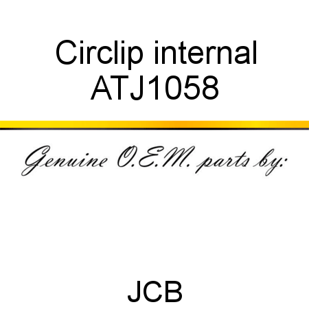 Circlip, internal ATJ1058