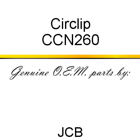 Circlip CCN260