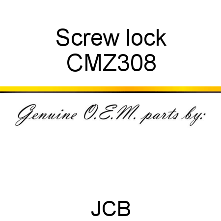 Screw, lock CMZ308