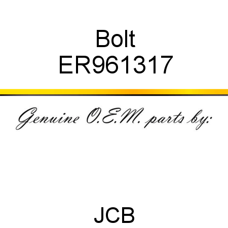 Bolt ER961317