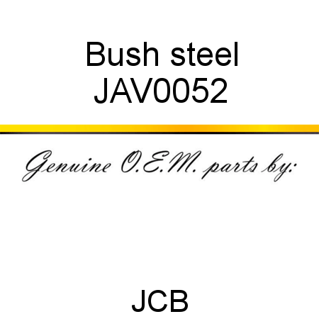 Bush, steel JAV0052