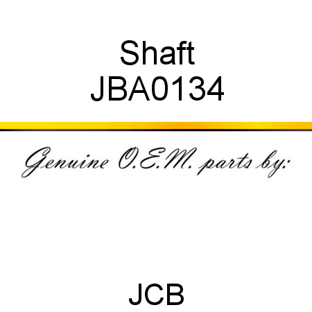 Shaft JBA0134
