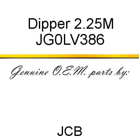 Dipper, 2.25M JG0LV386