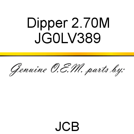 Dipper, 2.70M JG0LV389