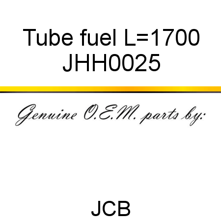 Tube, fuel, L=1700 JHH0025