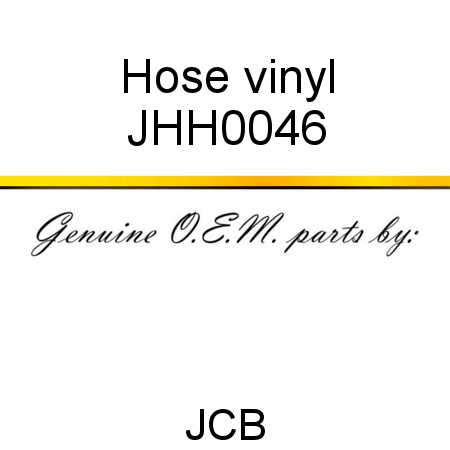 Hose, vinyl JHH0046