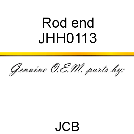 Rod, end JHH0113