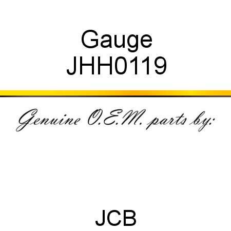 Gauge JHH0119