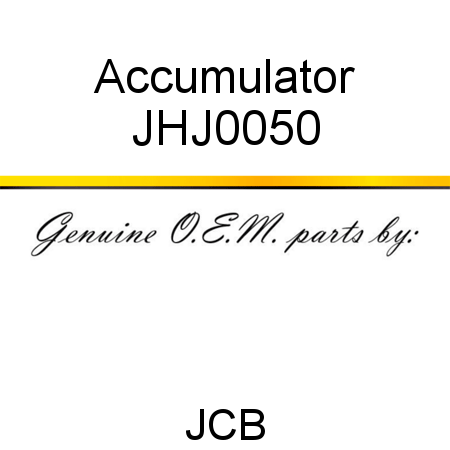 Accumulator JHJ0050