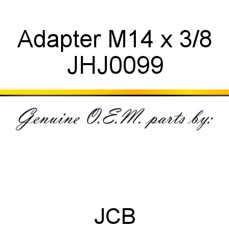 Adapter, M14 x 3/8 JHJ0099