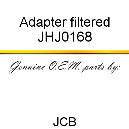 Adapter, filtered JHJ0168