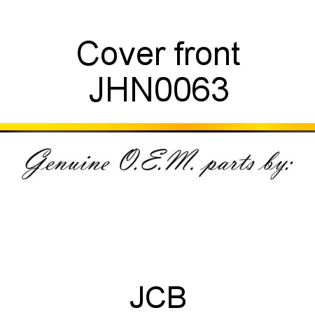Cover, front JHN0063