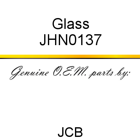 Glass JHN0137