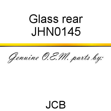 Glass, rear JHN0145