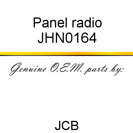 Panel, radio JHN0164