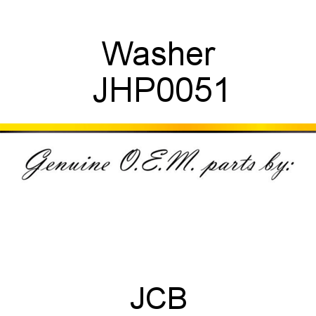 Washer JHP0051