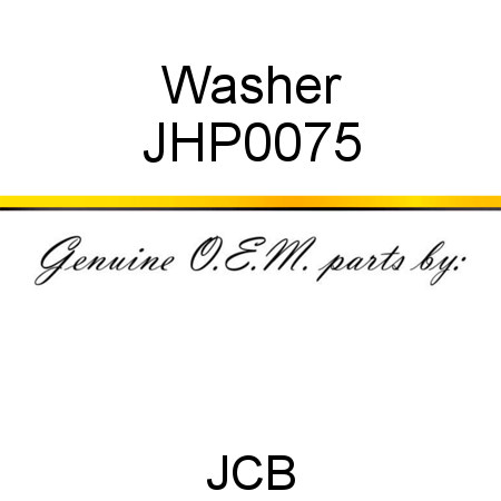 Washer JHP0075