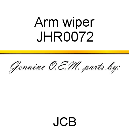 Arm, wiper JHR0072