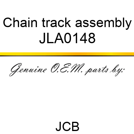Chain, track assembly JLA0148