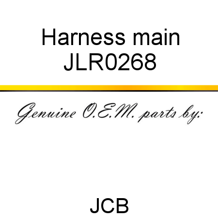 Harness, main JLR0268