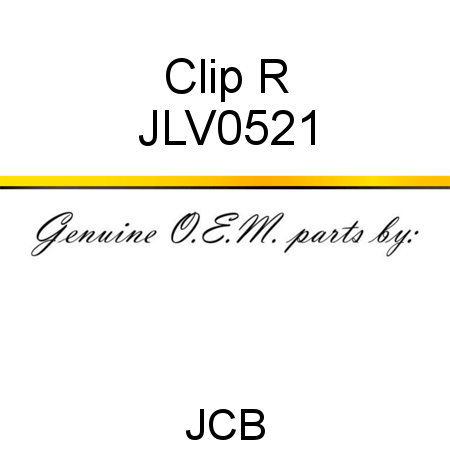 Clip, R JLV0521