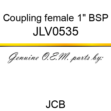 Coupling, female, 1