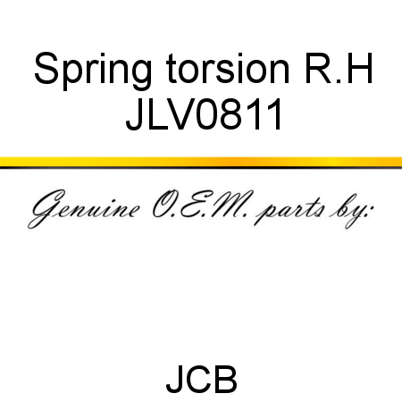 Spring, torsion R.H JLV0811
