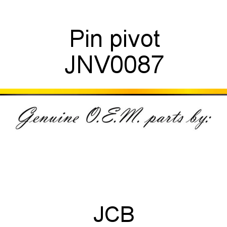 Pin, pivot JNV0087