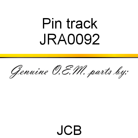 Pin, track JRA0092