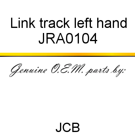 Link, track, left hand JRA0104
