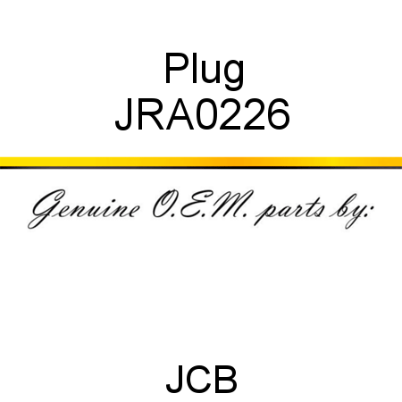 Plug JRA0226
