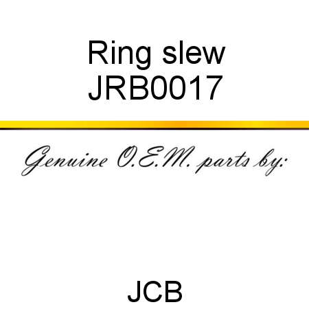 Ring, slew JRB0017