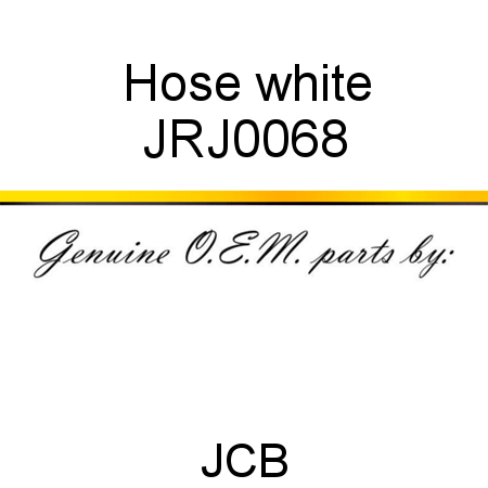 Hose, white JRJ0068
