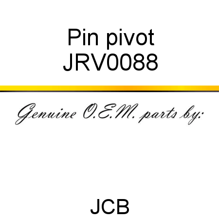 Pin, pivot JRV0088