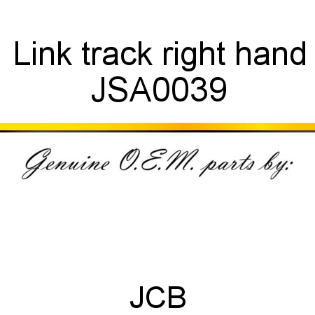 Link, track right hand JSA0039