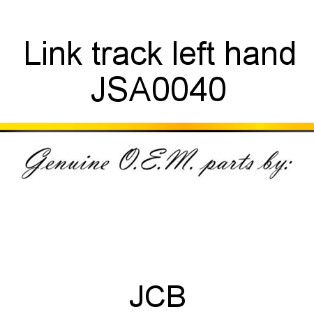 Link, track left hand JSA0040