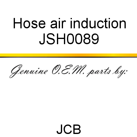 Hose, air induction JSH0089