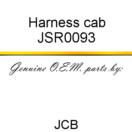 Harness, cab JSR0093