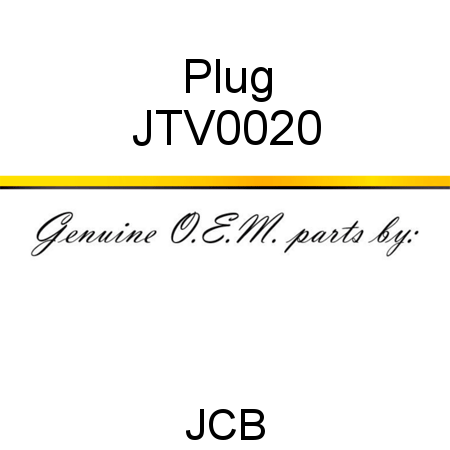 Plug JTV0020