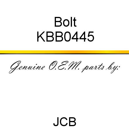 Bolt KBB0445