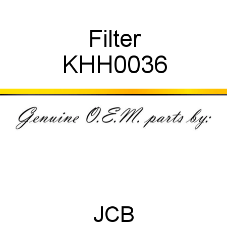 Filter KHH0036