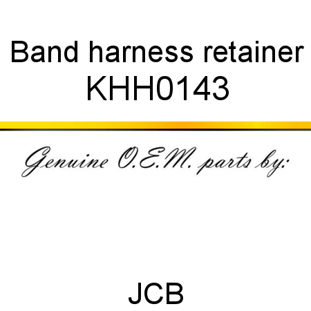 Band, harness retainer KHH0143