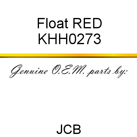 Float, RED KHH0273