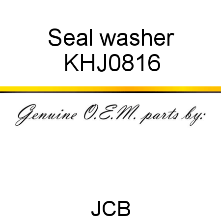 Seal, washer KHJ0816