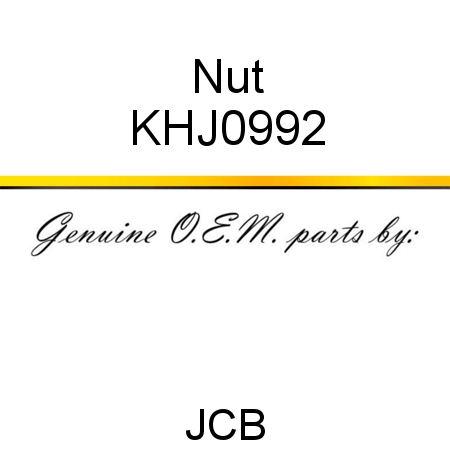 Nut KHJ0992