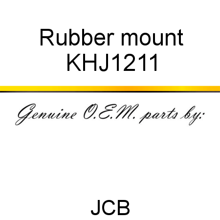 Rubber, mount KHJ1211
