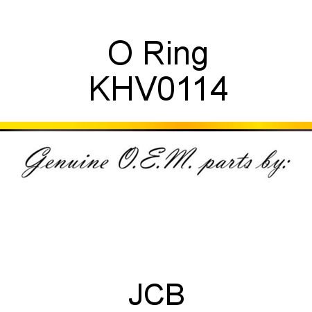 O Ring KHV0114