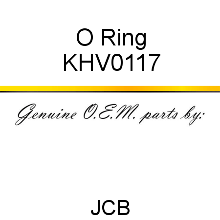 O Ring KHV0117