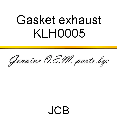 Gasket, exhaust KLH0005
