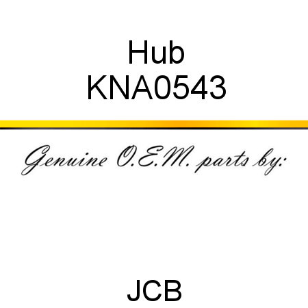 Hub KNA0543